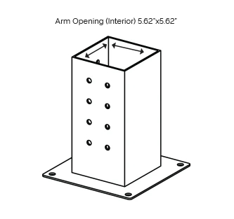 5 мм толщины пергольский столб поддержки и угловых кронштейнов дизайн