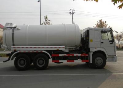Caminhão resistente 6X4 Euro2 290HP da água de esgoto do vácuo da grande capacidade, ISO