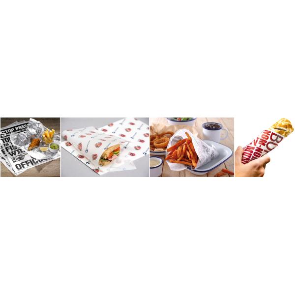 35gsm Food Grade White Greaseproof Paper Food Basket Liners For Sandwich 50 грамм 60 грамм натуральная белая жиронепроницаемая бумага для пищевых продуктов с маслом