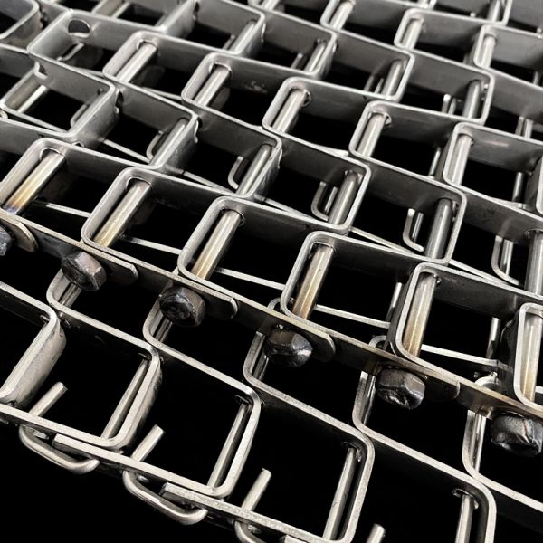 Stainless Steel Flat Wire Mesh Belt Food Processing Conveyor Belt Flat Flex Wire Belt for Drying Cooling Washing