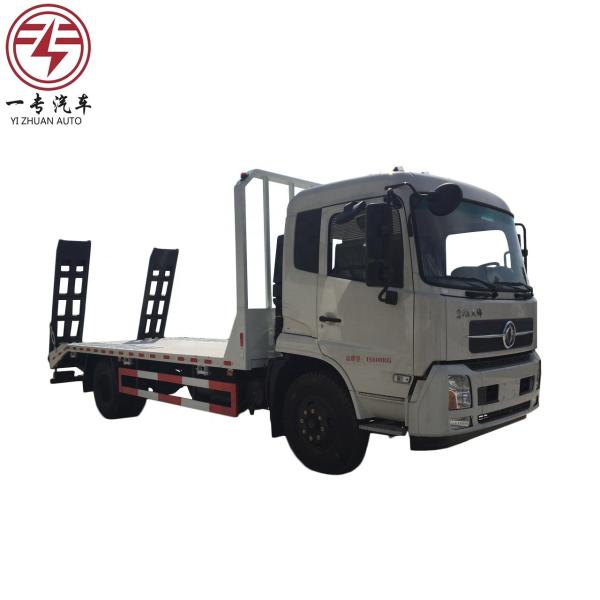 4700 mm Base de rodas 6-Pneus Dongfeng 4x2 Carro de emergência Wrecker caminhão de elevação de cama plana trailer
