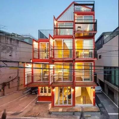 Os jogos modulares horizontalmente embalam recipientes/casas portáteis da casa pré-fabricada