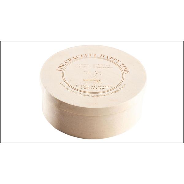 Custom Logo Poplar Bark or Custom Round Wood Veneer Fruits Container for Eco-friendly
