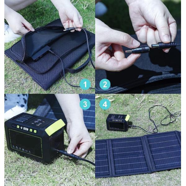 FTB30W 30w солнечная панель складное одеяло зарядное устройство для батарей с черным для наружного использования