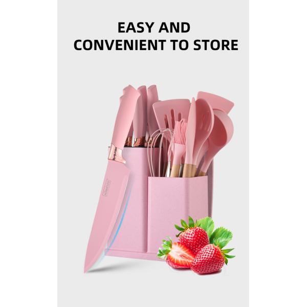 19 Pcs Non-Stick Silicone Kitchen Utensils Set Durable Cooking Tools for Your Kitchen