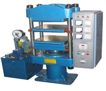 1200W 25 Tons Flat Vulcanizing Machine Rubber Testing Equipment CF8535B
