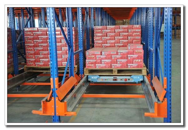 Heavy Duty High Density Pallet Racking System Steel Q235 Material ISO9001