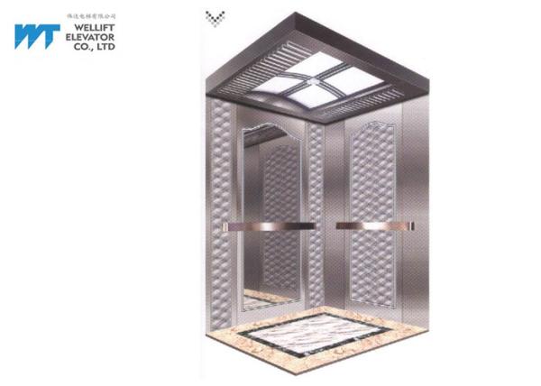 Mirror and Etching Elevator Cabin Decoration for Hotel and Commercial Lift