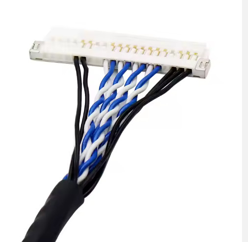 Industrial Automotive 2 Core Cable Custom Cable Assembly with 10×OD Bending Radius Factory
