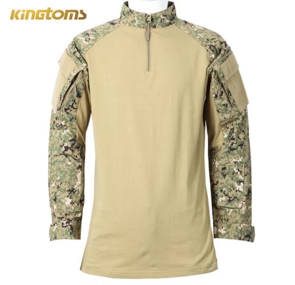 Tático militar de pano da manta do exército da camisa do combate da camuflagem G2 da selva