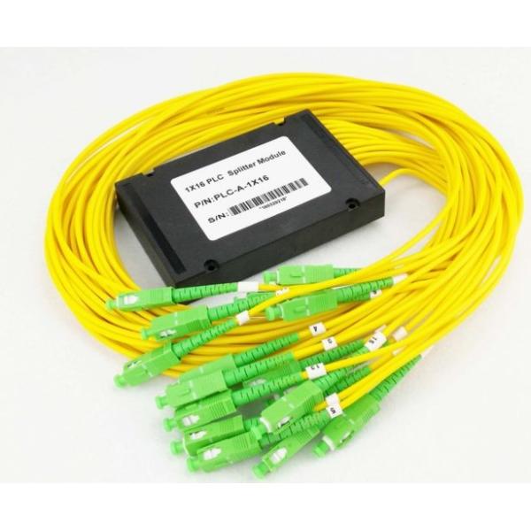 LSZH 100 * 80 * 10mm 1 x 16 Splitter PLC оптического волокна SM