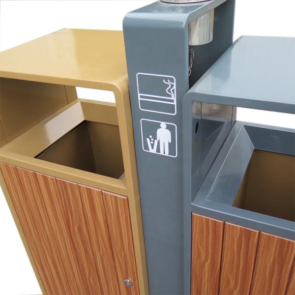 Balde do lixo de madeira exterior estando do comprimento 31.7gal de 900mm