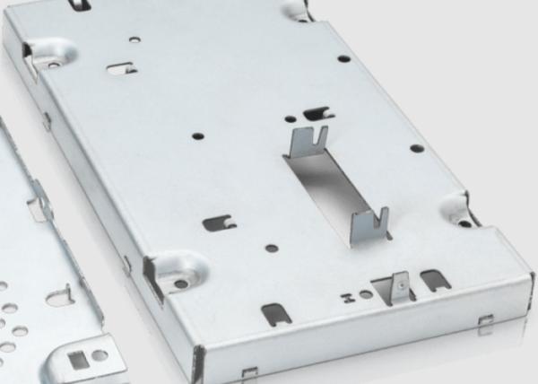 Sheet Metal CNC Bending Parts Customization With Painted Zinc Surface