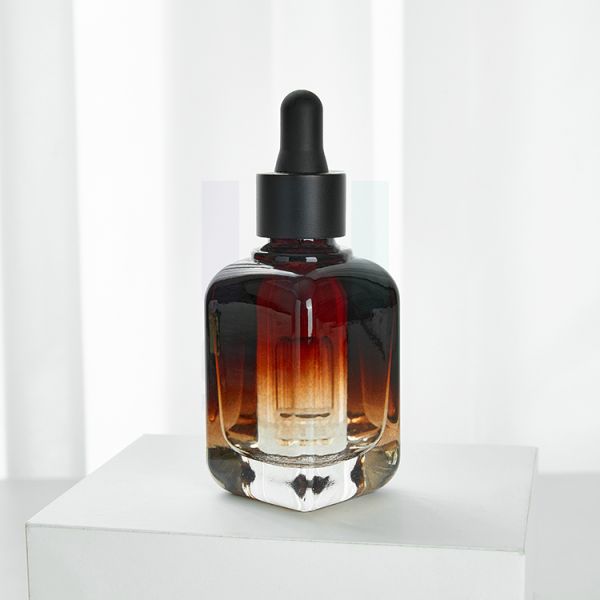 Screw Cap Glass Dropper Bottles Round Design Featuring Screen Printing Hot Stamping and Labeling for Liquid Product Containers