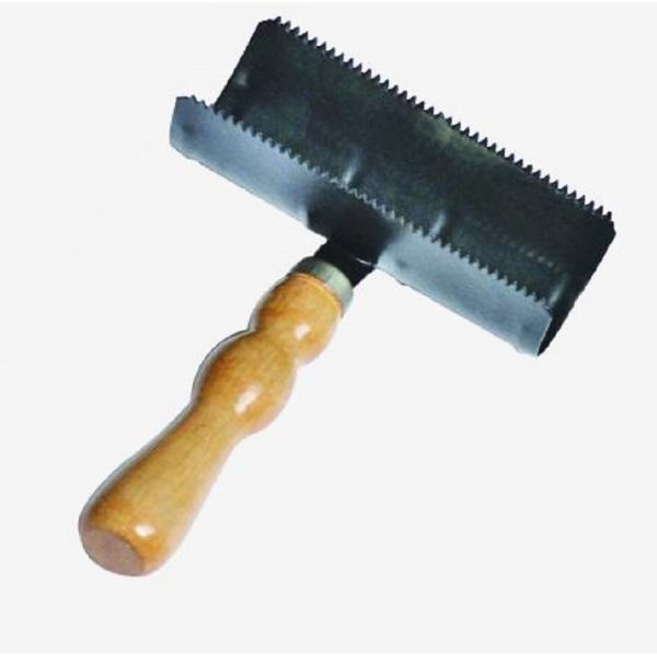 Сдобренное см гребня 19*12.7 карри холить лошади металла с деревянной ручкой