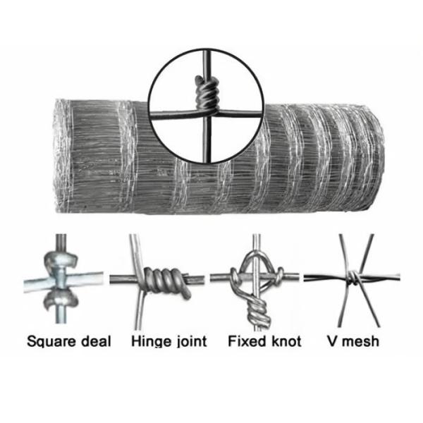 High Tensile Galvanized Woven Wire Fence 1.2m to 2.5m Height for Livestock and Farm Fencing