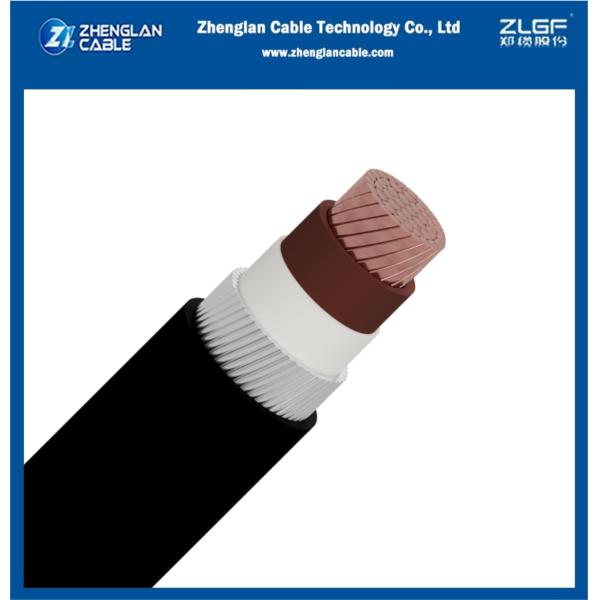 Cable unipolar de baja tensión 0.6/1kv CU/XLPE/AWA/PVC 1X630mm2, blindado con alambre de aluminio, cable subterráneo IEC60502-1