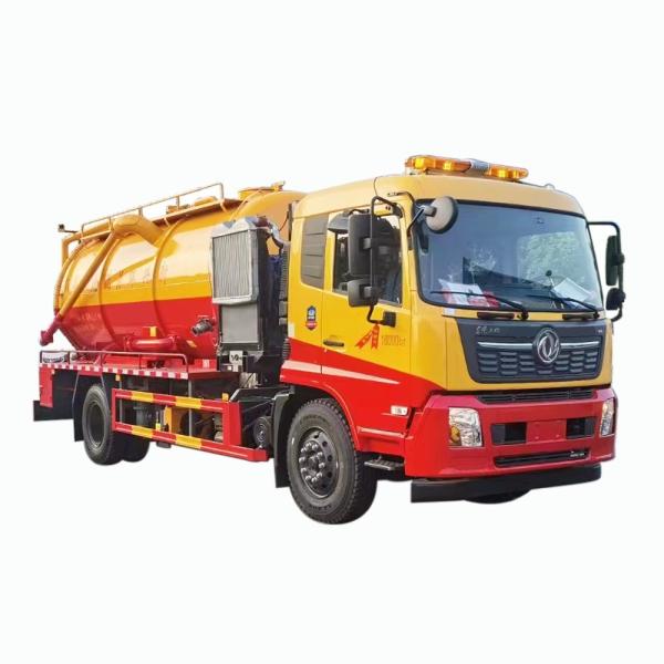 Factory Direct Selling Low-priced Dongfeng Sewage Suction Truck   Vacuum Truck   High-pressure Sewer Flushing Vehicle