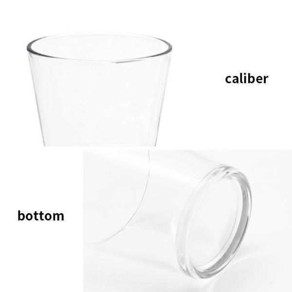 Экран печатая вокруг чашки свечи 80мл 95мл стеклянной