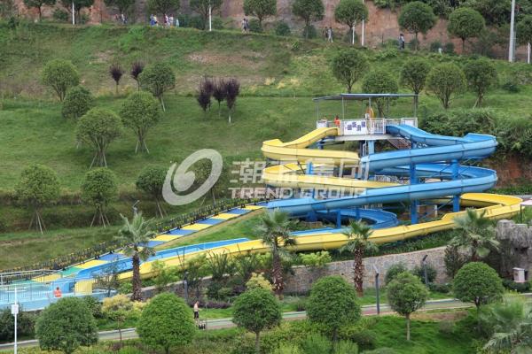 Corrediças de água feitas sob encomenda adultas, equipamento galvanizado do parque da água do aço carbono