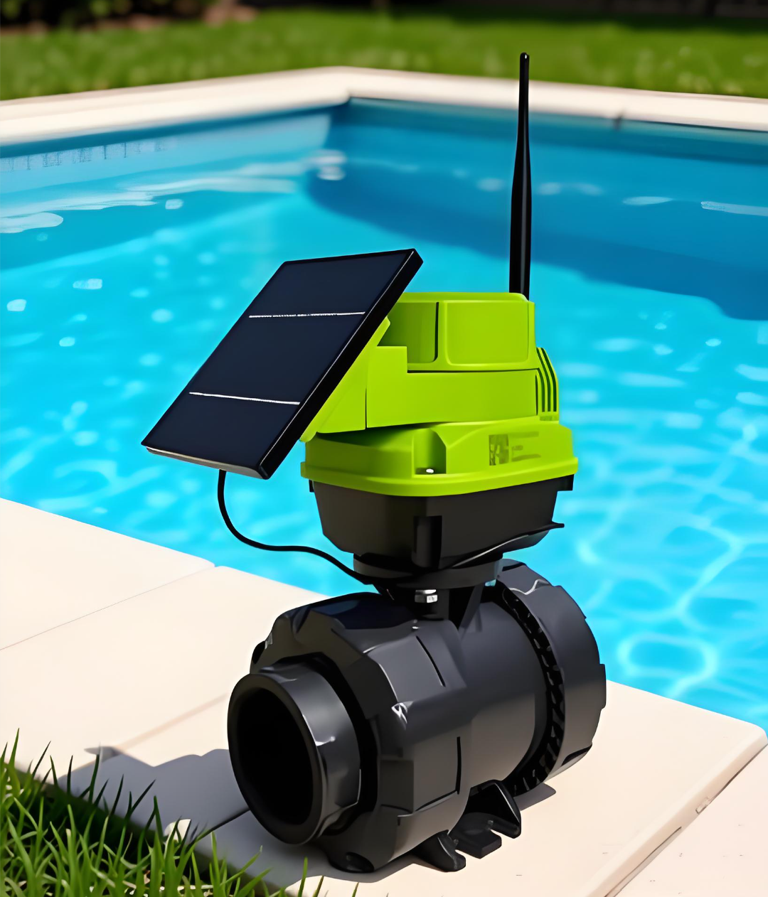1/2IN2IN 2-Way DC9~30V Solar-Powered Electric Motorized DN50 Ball Valve Wireless Remote Control Smart High Temp Water
