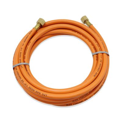 Orange Natural Oil Resistant Lpg Gas Hose 6.3mm 8.0mm 10mm