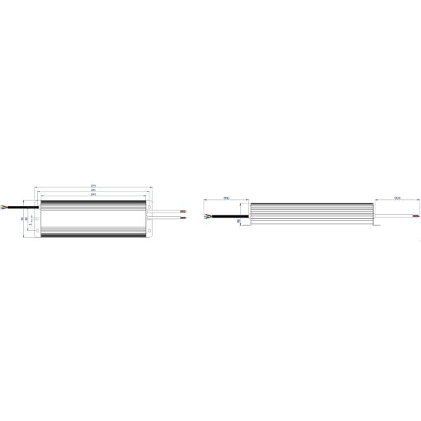 Ultra Slim SMPS Waterproof Electronic LED Driver Lightweight