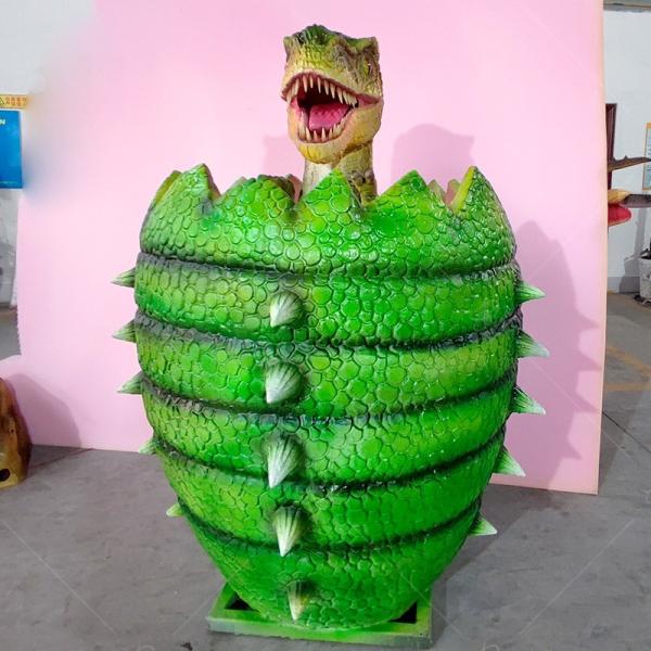 Animatrónico comercial Modelo realista de huevo de dinosaurio Sonido personalizado