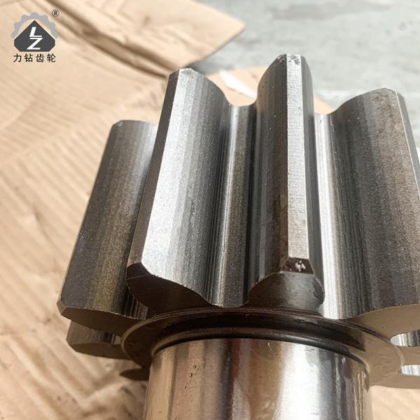 HD400 Swing Pinion Shaft 11 Teeth 24 Keys Hydraulic Excavator Swing Gearbox