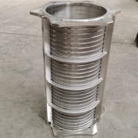 Industrial Triangle Wedge Wire Centrifugal Filtering Basket Length 500mm Customized