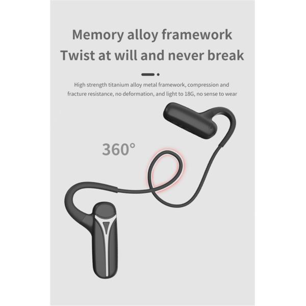 Bone Conduction 10h Neckband Bluetooth Earphones For Android Iphone