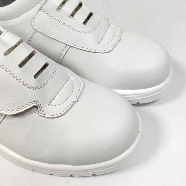No Lacing Velcro Design Esd Safety Shoes Dustproof Steel Toe Work