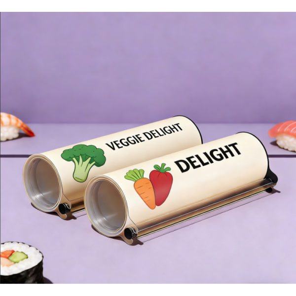 Hot Sale Sushi Push Pop Food-grade Customized Push up Tube for Sushi Rice and Vegetable Rolls Packaging
