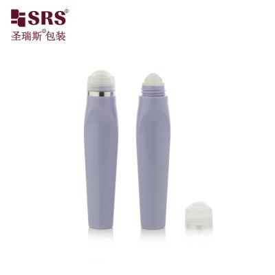 SRS8444-12ML Blowing Customize Color Plastic PETG Unique Shape Roll On Bottle For Eye Gel Serum Massage