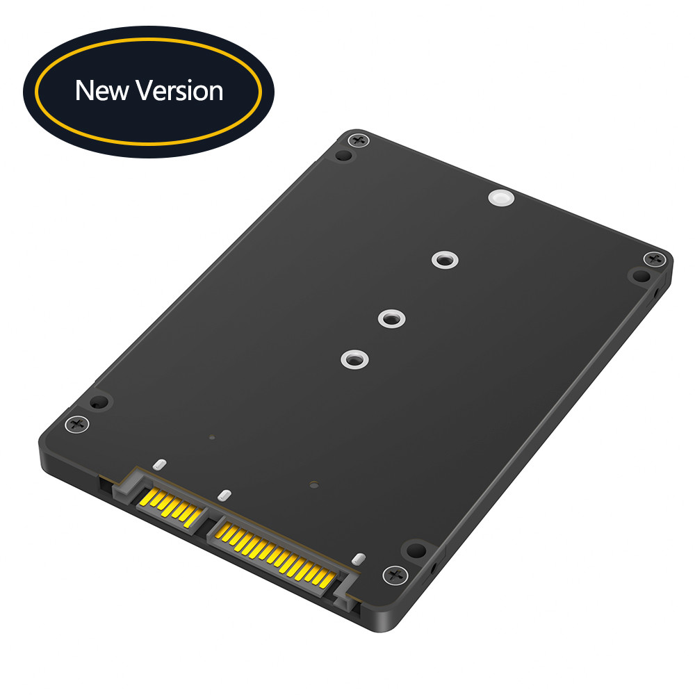 M.2 SSD на 2,5 SATA корпус, B & M Key SATA SSD преобразователь на 2,5 дюймовую SATA 3.0 Карту с 7 мм пластиковым корпусом