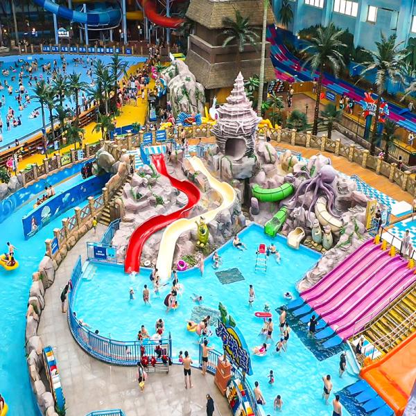 Hot Sale Water Park Equipment Fiberglass Water Pool Slide Water House