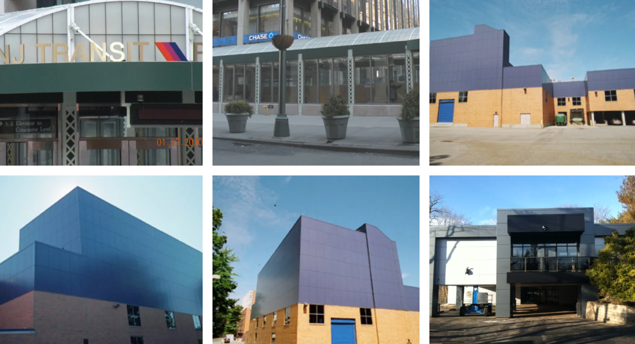 Erosion Resistant Brushed Aluminium Veneer Fluorocarbon Coated Anti Static Exterior Wall Plate