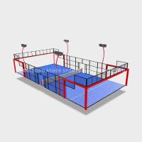 Profissional visível dos campos de tênis do diodo emissor de luz Padel à prova de intempéries para a bola