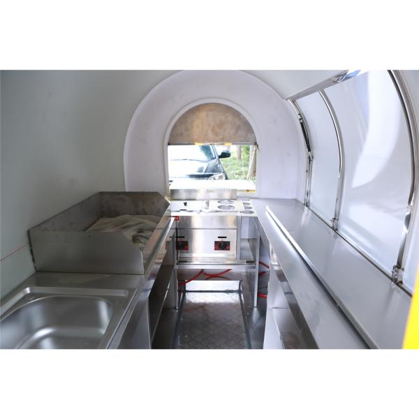 CE Approved 2 Wheels One Axle Food Truck/Trailer with Ice Beer and Mochi Ice Cream