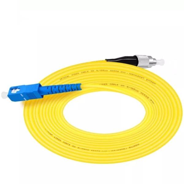 FC UPC To SC UPC Simplex 3.0mm PVC Single Mode Fiber Patch Cable , Jumper Fiber Patch Cord