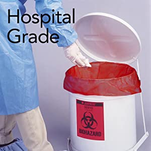 Biohazard Treatment Bags, Sterilized Bags, Disposal Bags, Waste Sacks, Hazardous Waste Bag With Ties