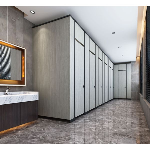 Waterproof High Pressure Laminate Toilet Partitions AOGAO HPL Cubicles