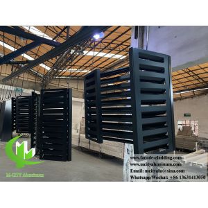 Powder Coated Aluminum AC Cover with Customizable Patterns and 1500x5000mm Max Size for Air Conditioner