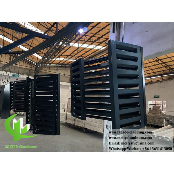 Powder Coated Aluminum AC Cover with Customizable Patterns and 1500x5000mm Max Size for Air Conditioner