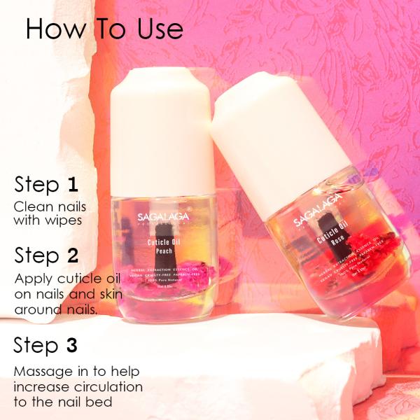 Flower Cuticle Nourishing Oil in 15ML Bottle for Nails Custom Logo Nail Care Products With Vitamin E