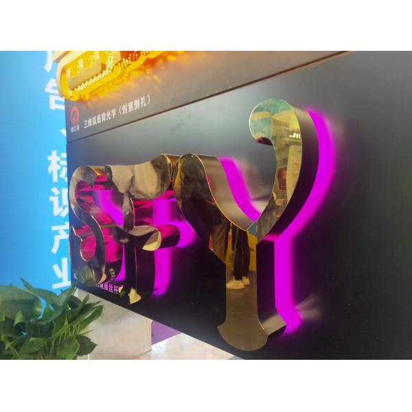 3d Acrylic And Stainless Steel Channel Letter Sign Custom Led Letter Sign Backlit Channel Letter Sign