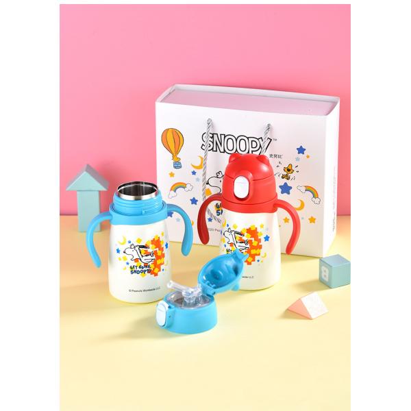 OEM 12oz Insulated Kids Water Bottles Stainless Steel With Push Button Spout