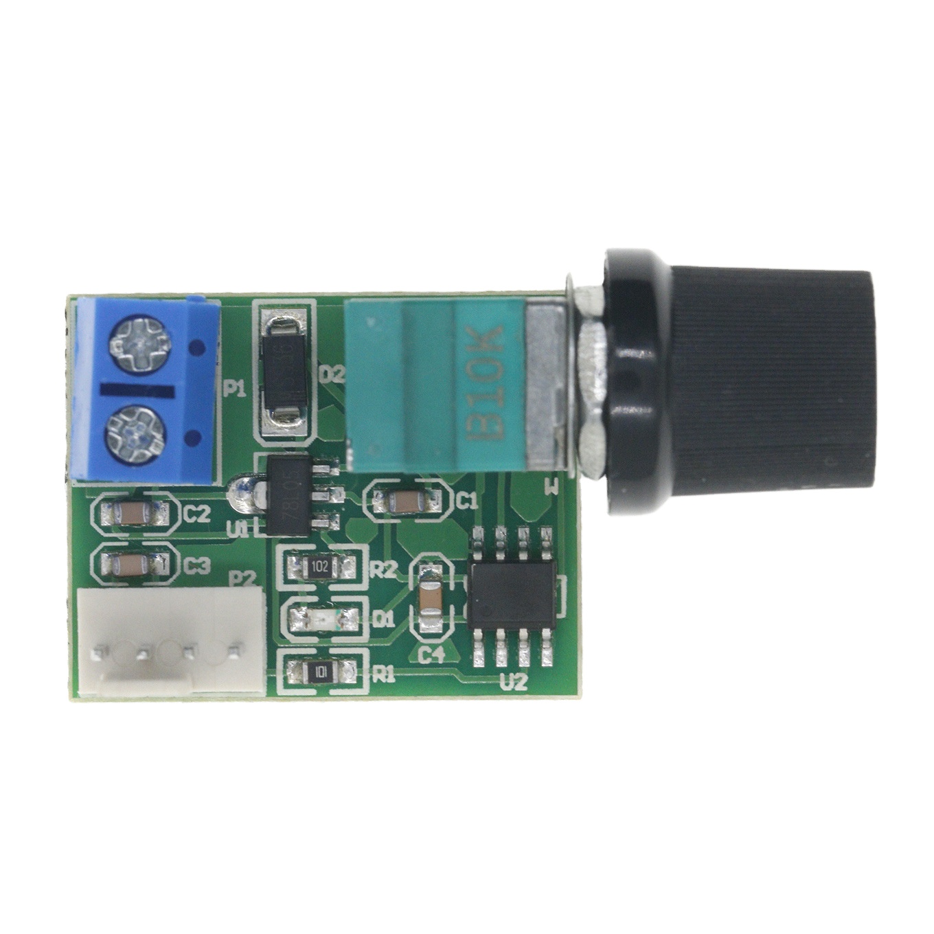 DC12V Four-Wire Computer Fan Speed Controller 3A Pwm Electronic Modules Kits Switch 4-Wire Fan Speed Control Can Be Turned
