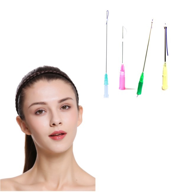 Absorbable подъем потока глаза Pdo Cog 3D продевая нитку для того чтобы поднять сторону l тупую