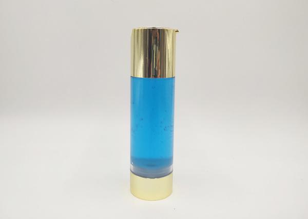 Cosmetic Vacuum Facial Cream Bottle , Cylindrical Cosmetic Pump Bottles 30ml 50ml